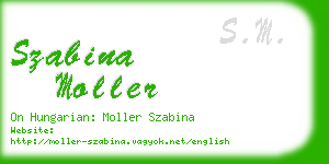 szabina moller business card